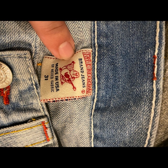 True Religion Straight Leg Rainbow Pocket Jeans 31 - Picture 6 of 7